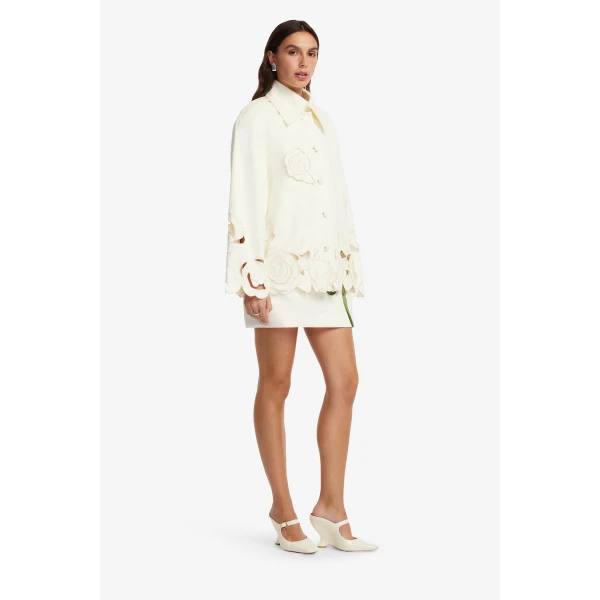 Leo Lin Jayna Appliqué Jacket  - Leo Lin Dress - Australian Luxury Fashion - Shop at Coveti