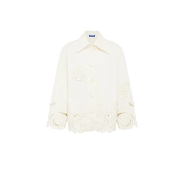 Leo Lin Jayna Appliqué Jacket  - Leo Lin Dress - Australian Luxury Fashion - Shop at Coveti