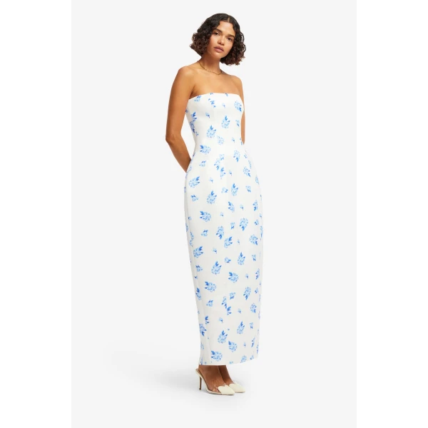 Leo Lin Jessica Cocoon Bustier Maxi Dress  - Leo Lin Dress - Australian Luxury Fashion - Shop at Coveti