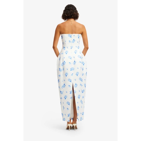Leo Lin Jessica Cocoon Bustier Maxi Dress  - Leo Lin Dress - Australian Luxury Fashion - Shop at Coveti