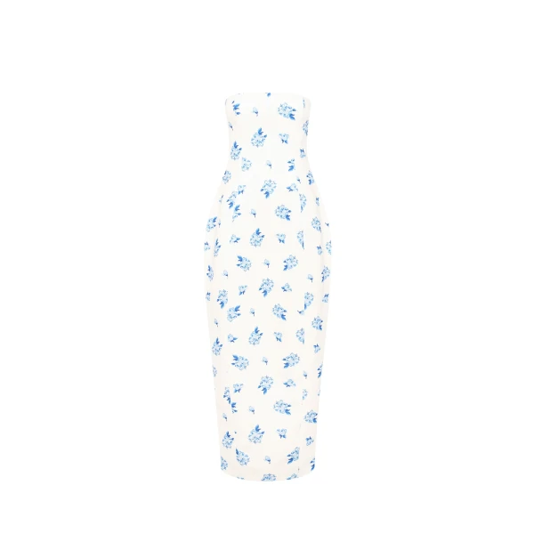 Leo Lin Jessica Cocoon Bustier Maxi Dress  - Leo Lin Dress - Australian Luxury Fashion - Shop at Coveti