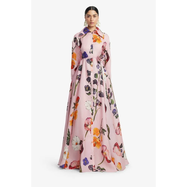 Leo Lin Josephine Silk Gown  - Leo Lin Dress - Australian Luxury Fashion - Shop at Coveti