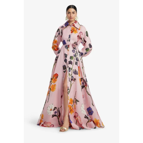 Leo Lin Josephine Silk Gown  - Leo Lin Dress - Australian Luxury Fashion - Shop at Coveti