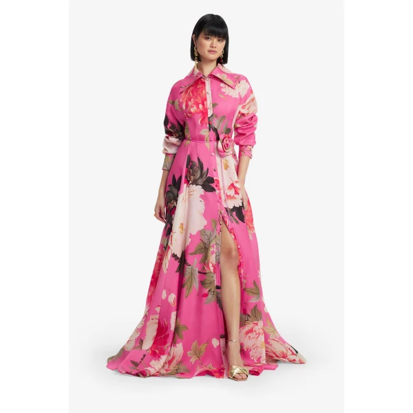 Leo Lin Josephine Silk Gown  - Leo Lin Dress - Australian Luxury Fashion - Shop at Coveti