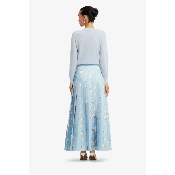 Leo Lin June Pleated Maxi Skirt  - Leo Lin Dress - Australian Luxury Fashion - Shop at Coveti