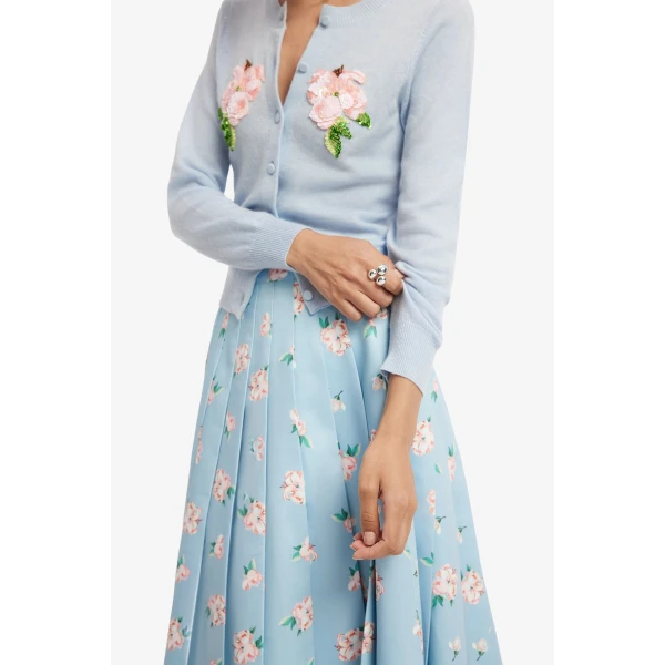 Leo Lin June Pleated Maxi Skirt  - Leo Lin Dress - Australian Luxury Fashion - Shop at Coveti
