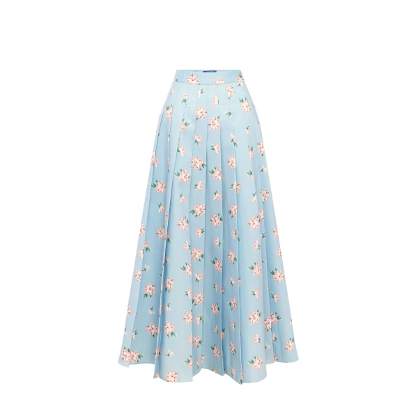 Leo Lin June Pleated Maxi Skirt  - Leo Lin Dress - Australian Luxury Fashion - Shop at Coveti