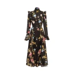 Leo Lin Katrina Butterfly Sleeve Midi Dress  - Leo Lin Dress - Australian Luxury Fashion - Shop at Coveti