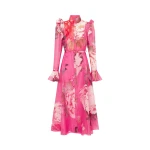 Leo Lin Katrina Butterfly Sleeve Midi Dress  - Leo Lin Dress - Australian Luxury Fashion - Shop at Coveti
