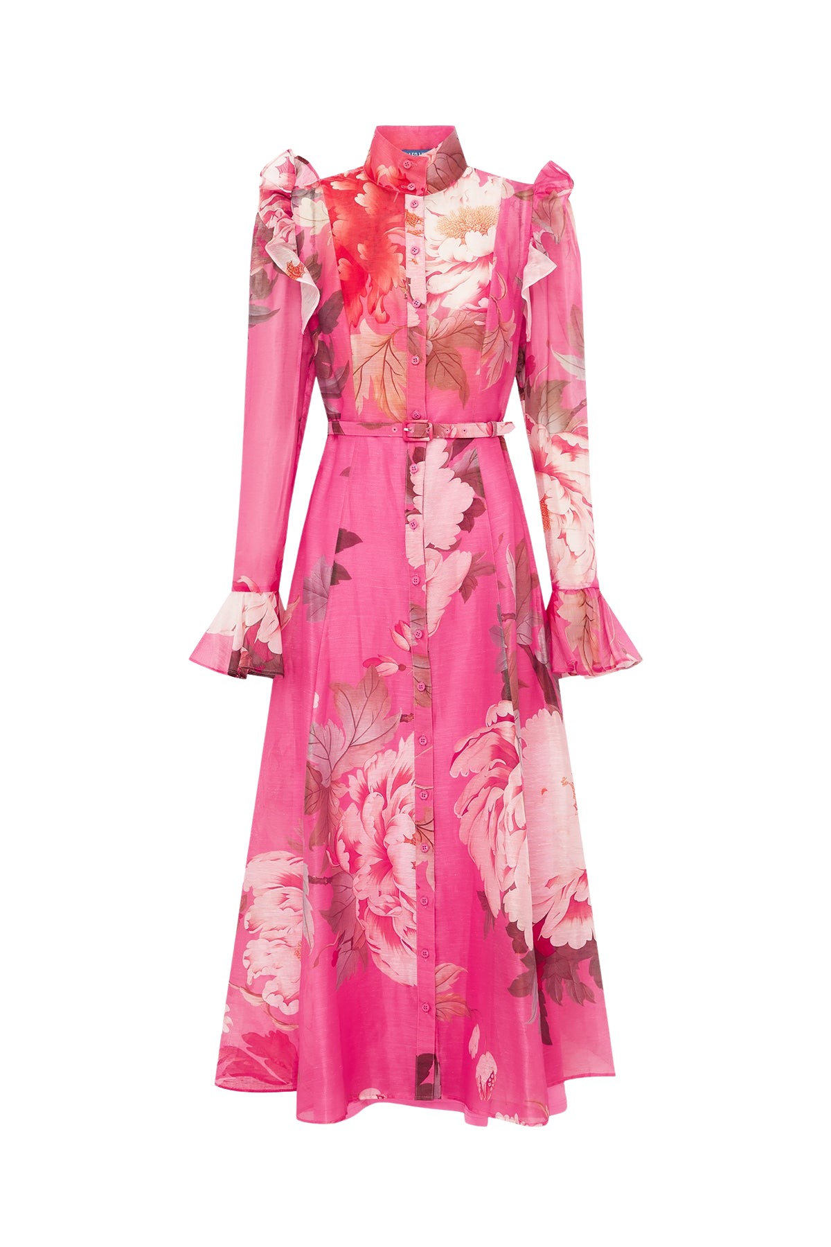 Leo Lin Katrina Butterfly Sleeve Midi Dress