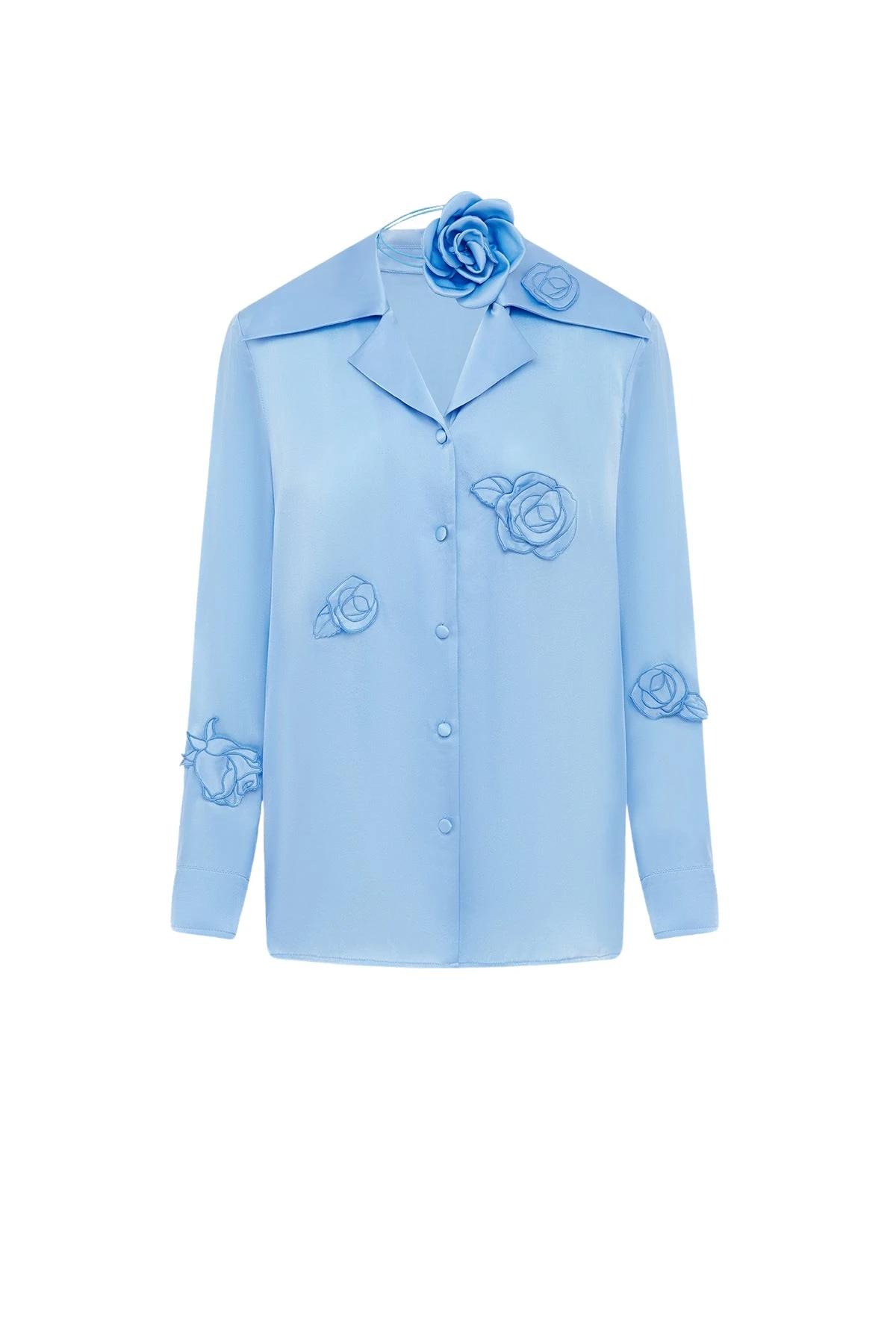 Leo-Lin-Kristina-Applique-Silk-Blouse77184_nobg Leo Lin Kristina Appliqué Silk Blouse - Leo Lin Dress - Australian Luxury Fashion - Shop at Coveti