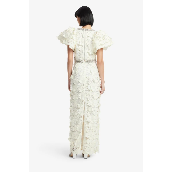 Leo Lin Kyra Embellished Lace Maxi Skirt  - Leo Lin Dress - Australian Luxury Fashion - Shop at Coveti
