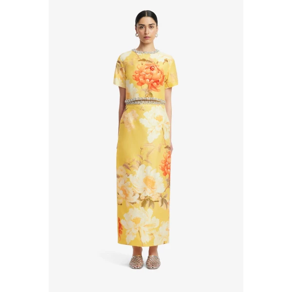 Leo Lin Kyra Embellished Maxi Skirt  - Leo Lin Dress - Australian Luxury Fashion - Shop at Coveti