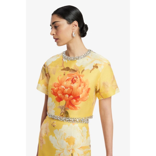 Leo Lin Kyra Embellished Maxi Skirt  - Leo Lin Dress - Australian Luxury Fashion - Shop at Coveti