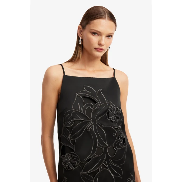 Leo Lin Leia Appliqué Mini Dress  - Leo Lin Dress - Australian Luxury Fashion - Shop at Coveti