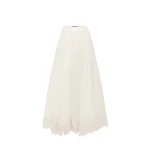Leo Lin Leila Appliqué Midi Skirt  - Leo Lin Dress - Australian Luxury Fashion - Shop at Coveti