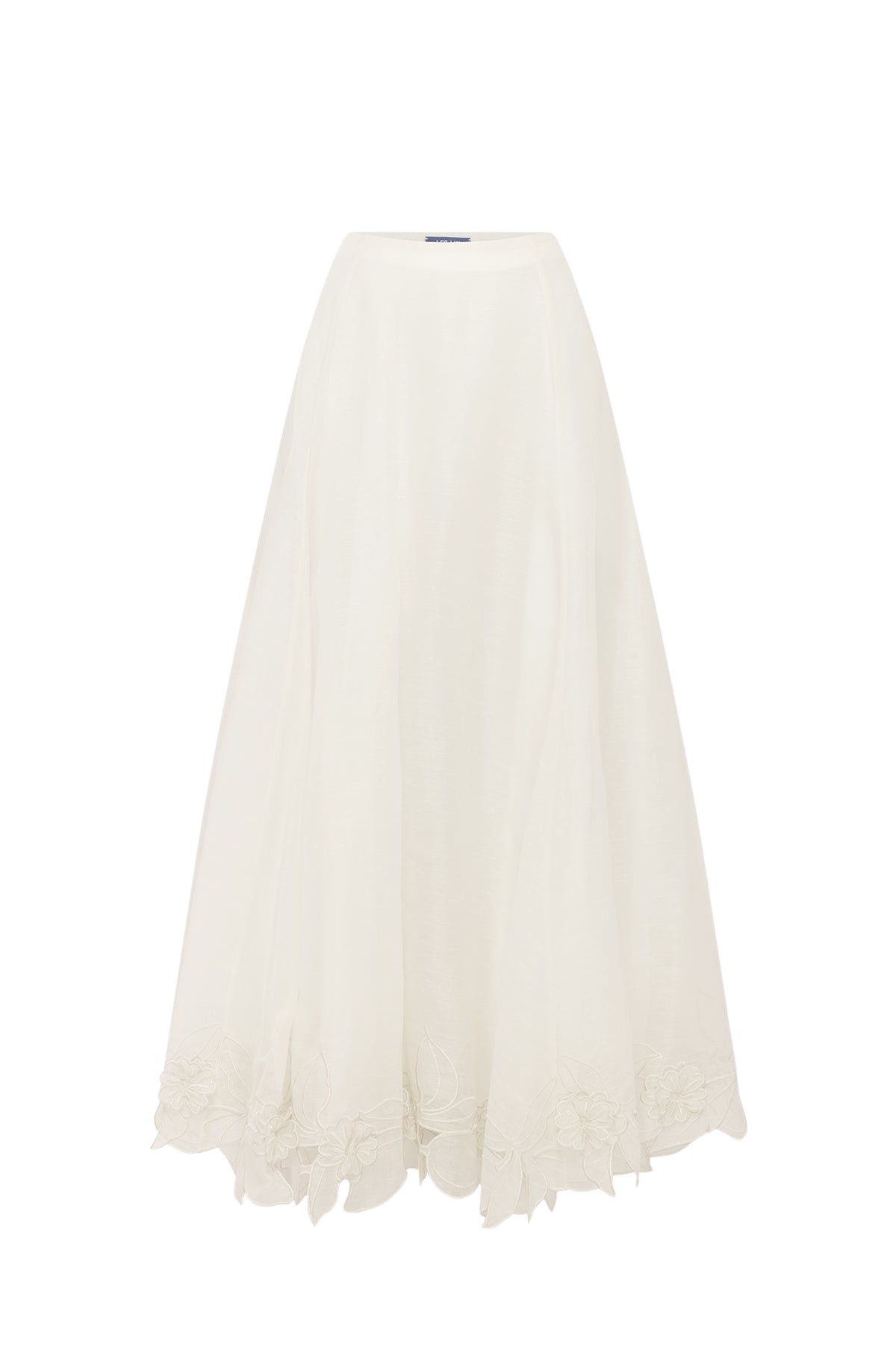 Leo Lin Leila Appliqué Midi Skirt  - Leo Lin Dress - Australian Luxury Fashion - Shop at Coveti
