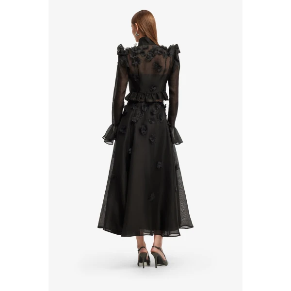 Leo Lin Leila Petal Midi Skirt  - Leo Lin Dress - Australian Luxury Fashion - Shop at Coveti