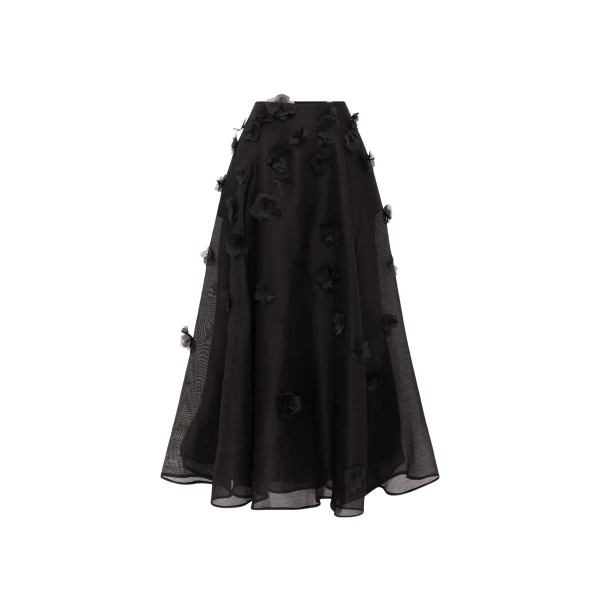 Leo Lin Leila Petal Midi Skirt  - Leo Lin Dress - Australian Luxury Fashion - Shop at Coveti