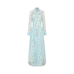 Leo Lin Lilith Tie Neck Maxi Dress  - Leo Lin Dress - Australian Luxury Fashion - Shop at Coveti