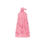Leo Lin Lola Appliqué Halterneck Mini Dress  - Leo Lin Dress - Australian Luxury Fashion - Shop at Coveti