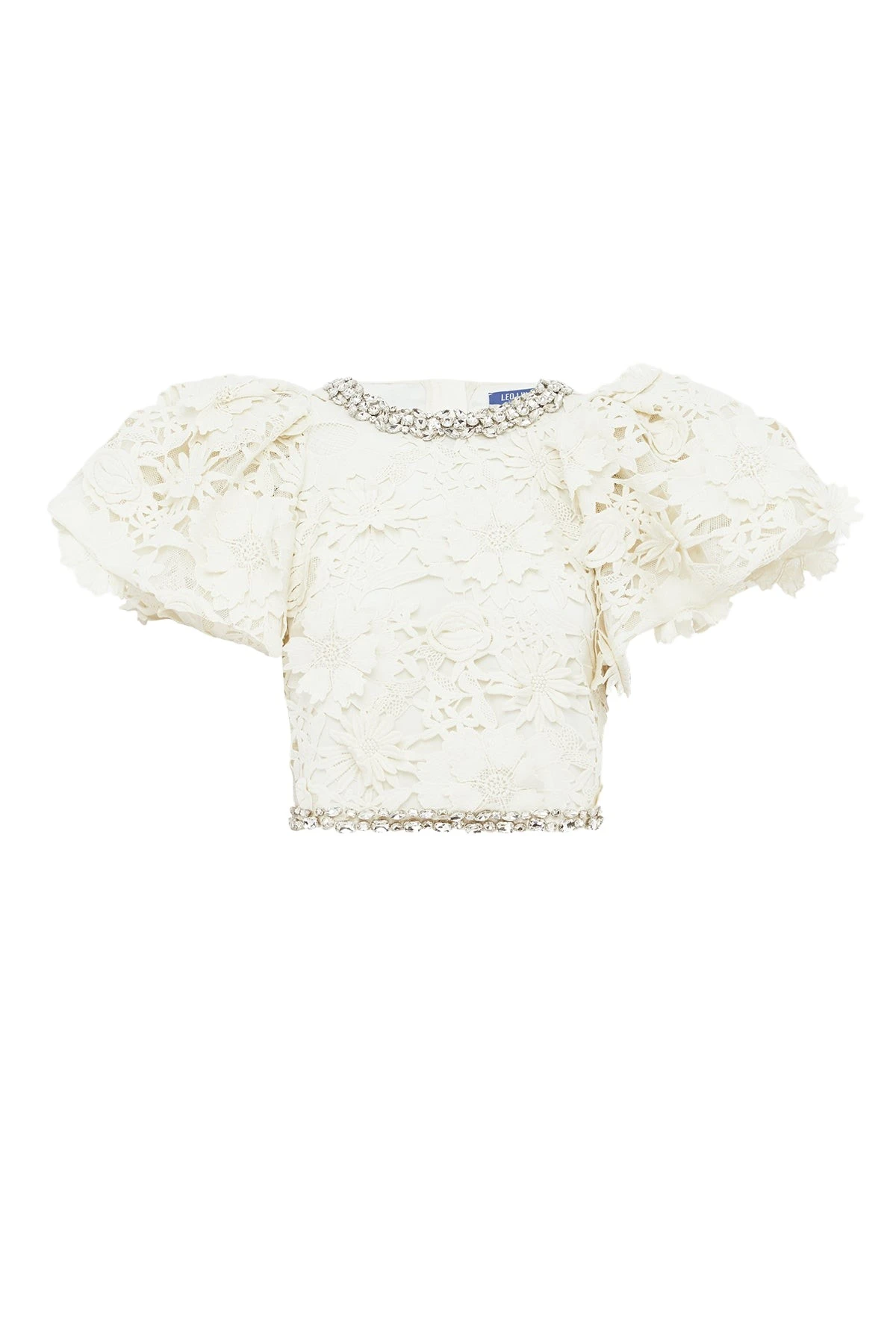 Leo-Lin-Lucia-Embellished-Lace-Top13597_nobg Leo Lin Lucia Embellished Lace Top - Leo Lin Dress - Australian Luxury Fashion - Shop at Coveti