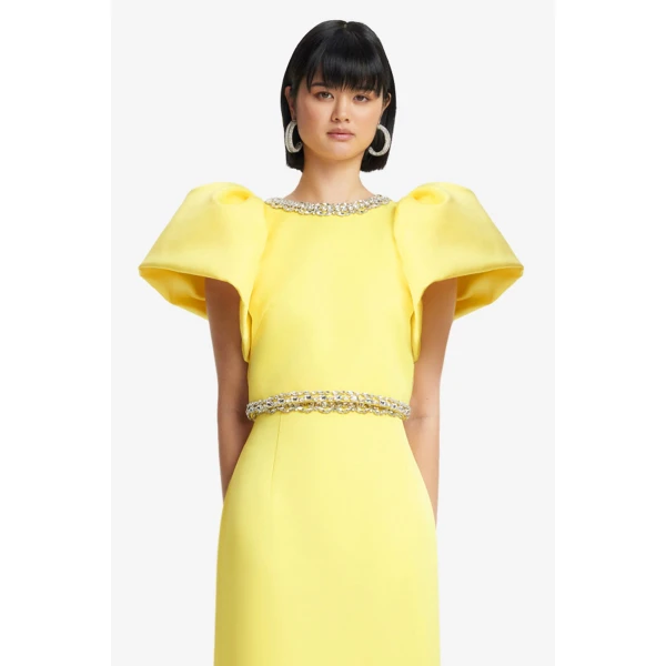 Leo Lin Lucia Embellished Top  - Leo Lin Dress - Australian Luxury Fashion - Shop at Coveti