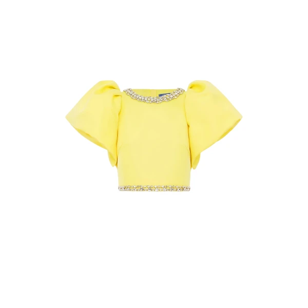 Leo Lin Lucia Embellished Top  - Leo Lin Dress - Australian Luxury Fashion - Shop at Coveti