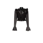 Leo Lin Maeve Petal Butterfly Long Sleeve Top  - Leo Lin Dress - Australian Luxury Fashion - Shop at Coveti