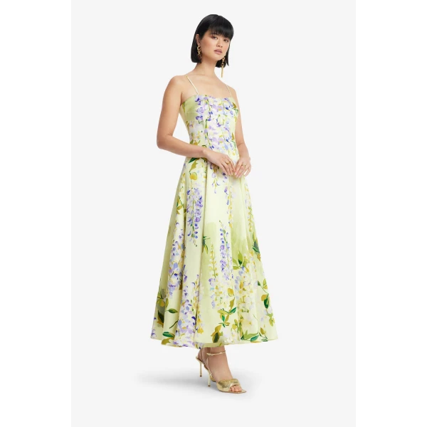 Leo Lin Mariela Midi Dress  - Leo Lin Dress - Australian Luxury Fashion - Shop at Coveti