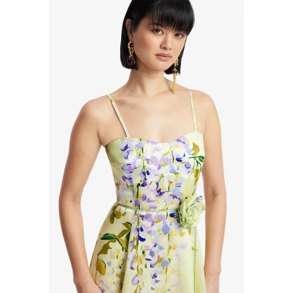 Leo Lin Mariela Midi Dress  - Leo Lin Dress - Australian Luxury Fashion - Shop at Coveti