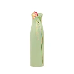 Leo Lin Marilyn Cutout Bustier Maxi Dress  - Leo Lin Dress - Australian Luxury Fashion - Shop at Coveti