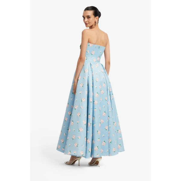 Leo Lin Nora Bustier Maxi Dress  - Leo Lin Dress - Australian Luxury Fashion - Shop at Coveti
