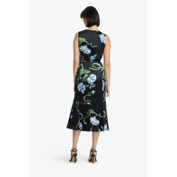 Leo Lin Olive Midi Dress  - Leo Lin Dress - Australian Luxury Fashion - Shop at Coveti