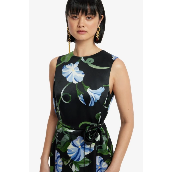 Leo Lin Olive Midi Dress  - Leo Lin Dress - Australian Luxury Fashion - Shop at Coveti