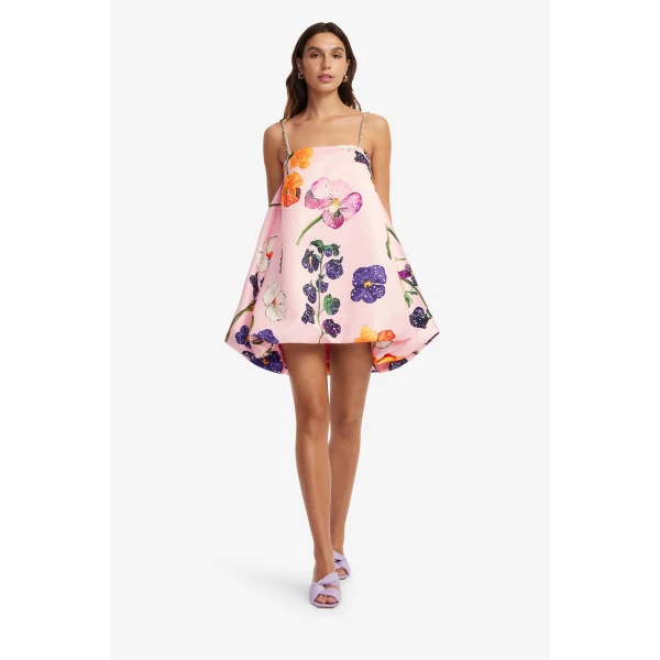 Leo Lin Patsy Embellished Puff Mini Dress  - Leo Lin Dress - Australian Luxury Fashion - Shop at Coveti