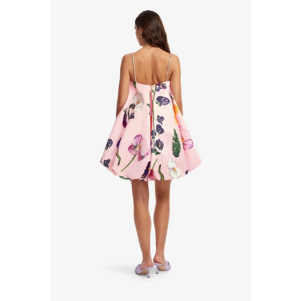 Leo Lin Patsy Embellished Puff Mini Dress  - Leo Lin Dress - Australian Luxury Fashion - Shop at Coveti