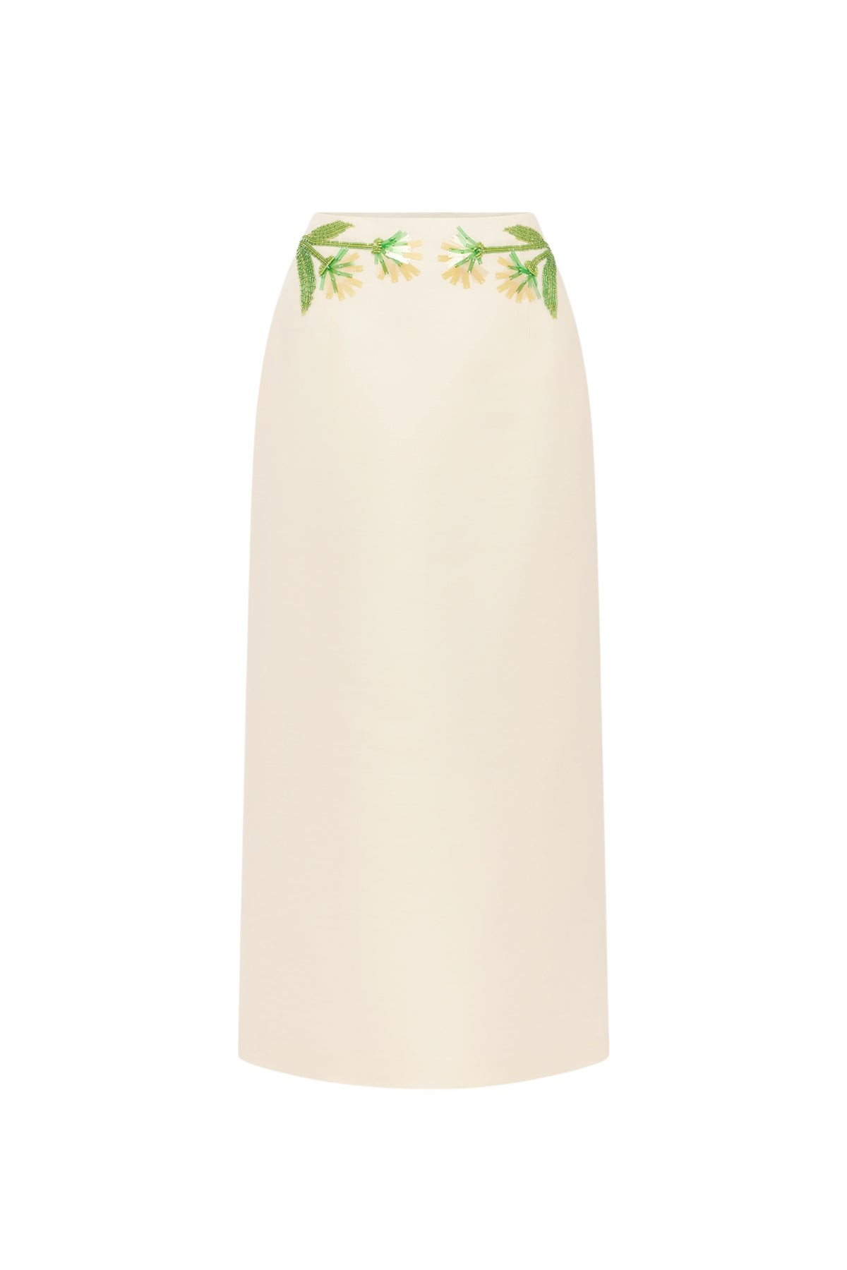 Leo Lin Quinn Embellished Wool Midi Skirt  - Leo Lin Dress - Australian Luxury Fashion - Shop at Coveti