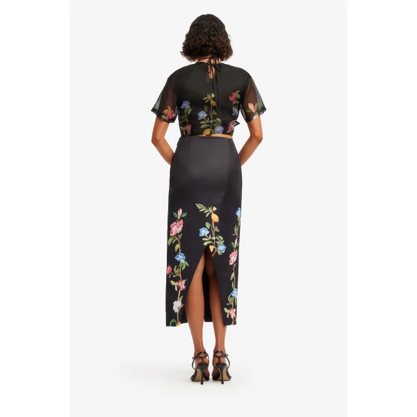 Leo Lin Quinn Midi Skirt  - Leo Lin Dress - Australian Luxury Fashion - Shop at Coveti
