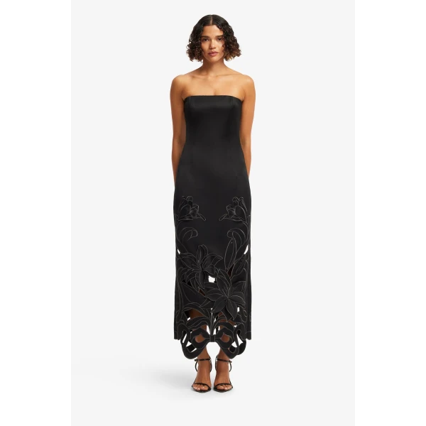 Leo Lin Rayna Appliqué Bustier Maxi Dress  - Leo Lin Dress - Australian Luxury Fashion - Shop at Coveti
