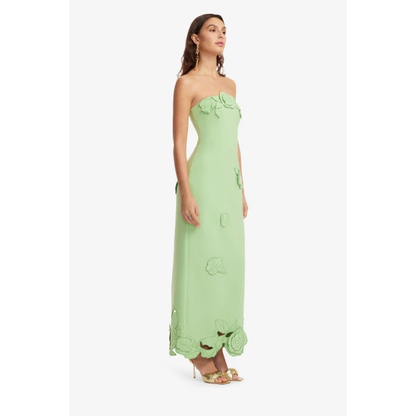 Leo Lin Rayna Appliqué Bustier Maxi Dress  - Leo Lin Dress - Australian Luxury Fashion - Shop at Coveti