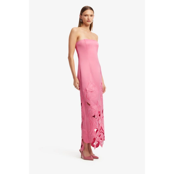 Leo Lin Rayna Appliqué Bustier Maxi Dress  - Leo Lin Dress - Australian Luxury Fashion - Shop at Coveti