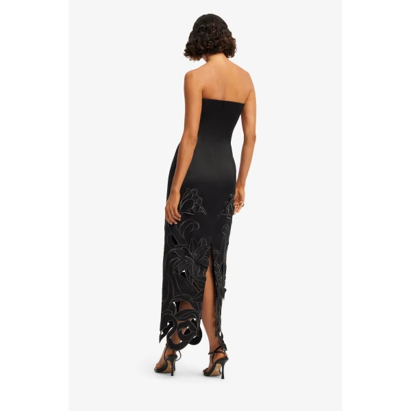 Leo Lin Rayna Appliqué Bustier Maxi Dress  - Leo Lin Dress - Australian Luxury Fashion - Shop at Coveti