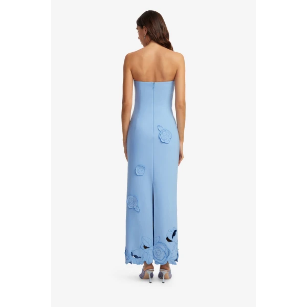 Leo Lin Rayna Appliqué Bustier Maxi Dress  - Leo Lin Dress - Australian Luxury Fashion - Shop at Coveti
