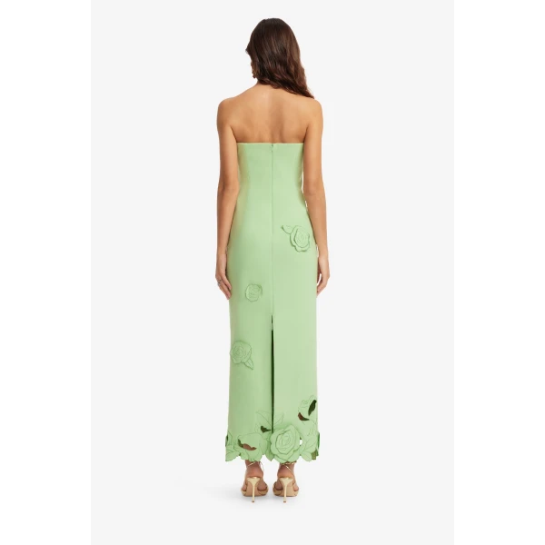 Leo Lin Rayna Appliqué Bustier Maxi Dress  - Leo Lin Dress - Australian Luxury Fashion - Shop at Coveti