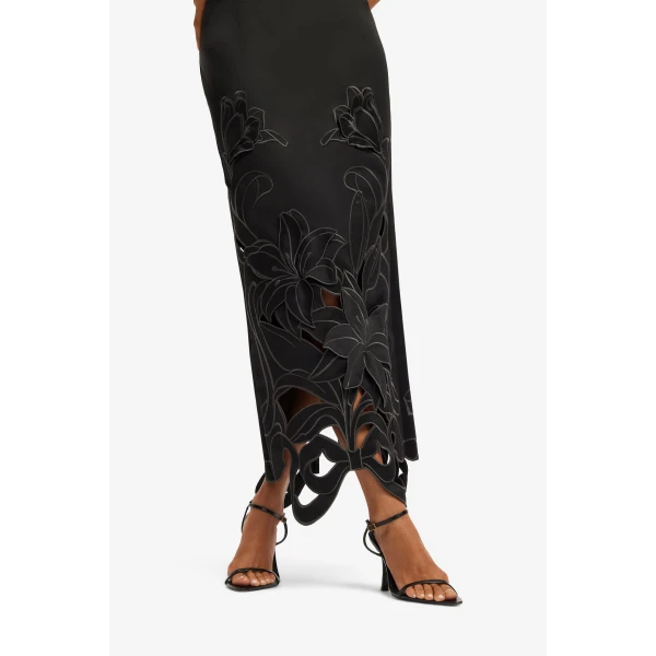 Leo Lin Rayna Appliqué Bustier Maxi Dress  - Leo Lin Dress - Australian Luxury Fashion - Shop at Coveti