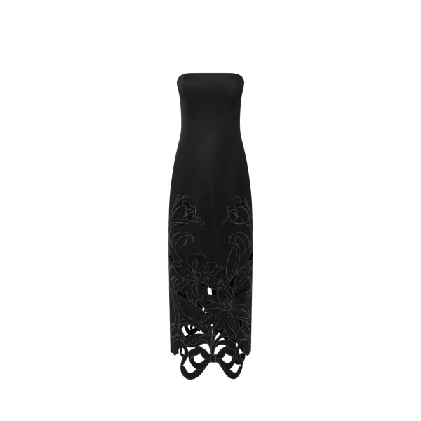Leo Lin Rayna Appliqué Bustier Maxi Dress  - Leo Lin Dress - Australian Luxury Fashion - Shop at Coveti