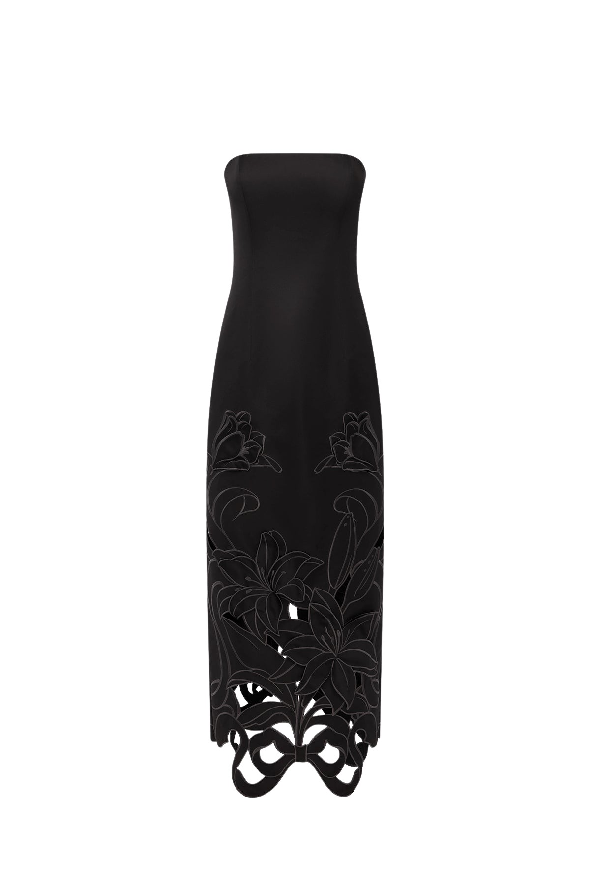 Leo Lin Rayna Appliqué Bustier Maxi Dress