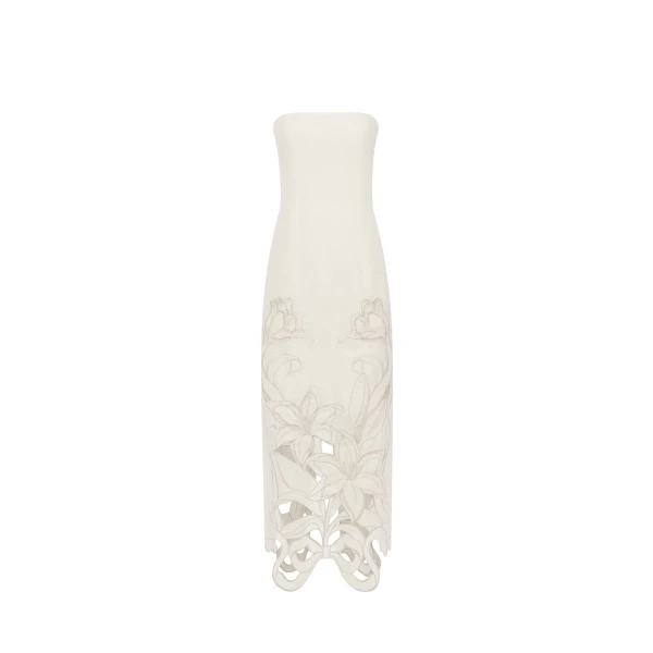 Leo Lin Rayna Appliqué Bustier Maxi Dress  - Leo Lin Dress - Australian Luxury Fashion - Shop at Coveti