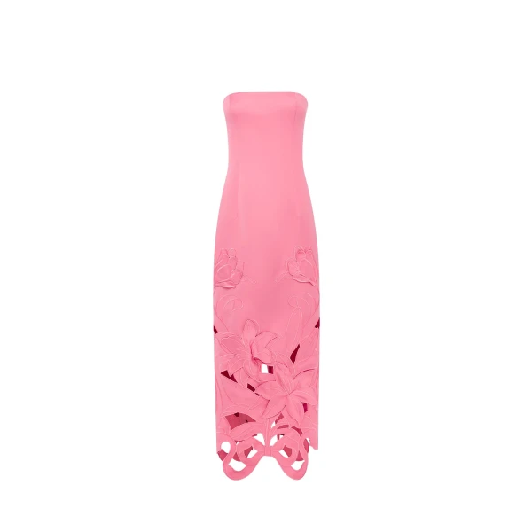 Leo Lin Rayna Appliqué Bustier Maxi Dress  - Leo Lin Dress - Australian Luxury Fashion - Shop at Coveti
